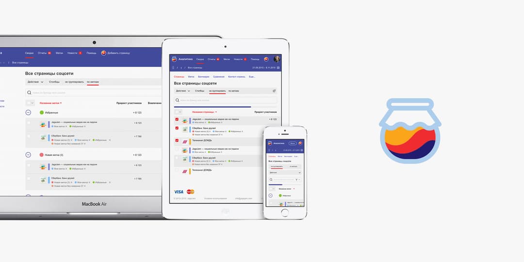 JagaJam Analytics: design and front-end development